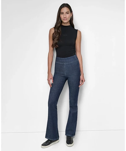 Женские джинсы DKNY Jeans Petite клеш, синие
