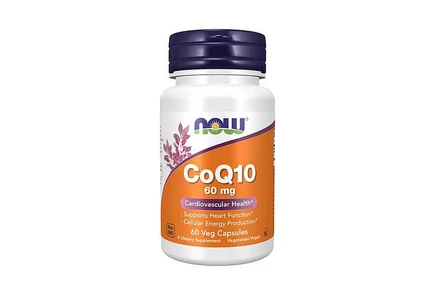NOW Foods CoQ10 60 мг, 60 вегетарианских капсул