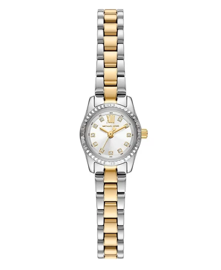 Женские двухцветные часы Michael Kors Lexington с тремя стрелками из нержавеющей стали, 19 мм