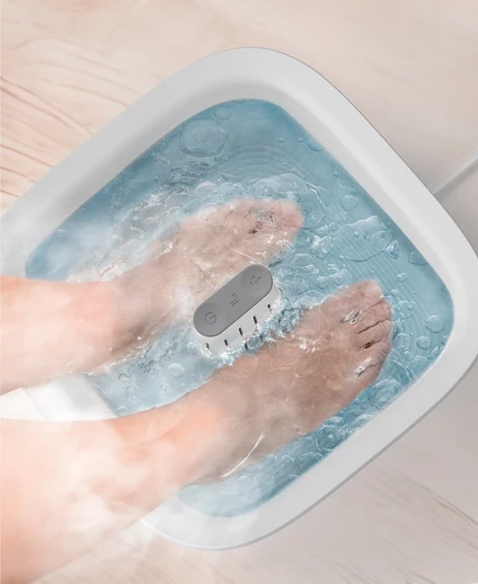 Ванночка для ног Sharper Image Zen с подогревом, белая