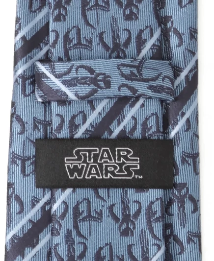 Мужской галстук Star Wars Mando Stripe, синий