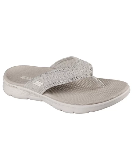 Женские сандалии-тонг Skechers Go Walk Flex, бежевые
