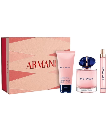 Подарочный набор парфюмерной воды и лосьона для тела My Way от Armani, состоящий из 3 предметов, без цвета