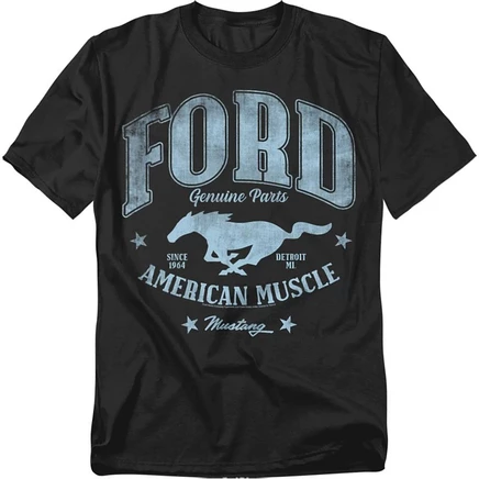 Мужская футболка Ford American Muscle от Mustang черного цвета