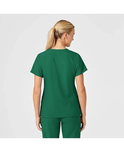Женский медицинский топ WiNK W123 Stylized V‑Neck, темно-зеленый