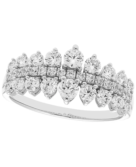 Женское кольцо Macy's Diamond 1 карат 10k белое