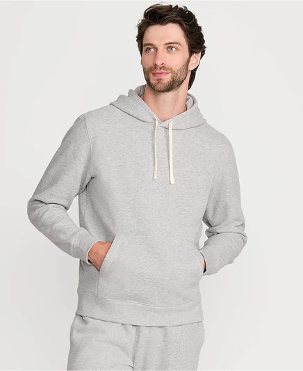 Мужская толстовка-худи Lands' End Serious Sweats, серая