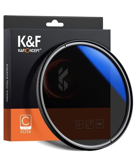 Поляризационный фильтр K&F Concept 40,5 мм CPL, синий