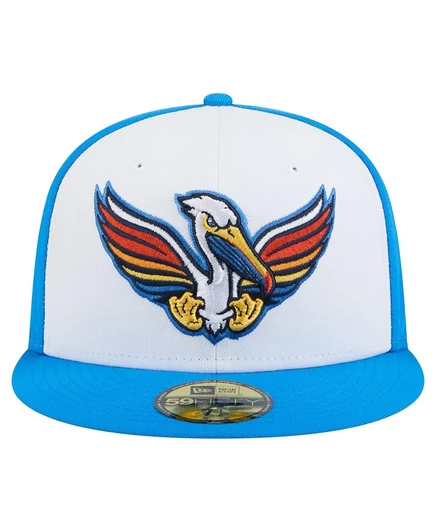 Мужская кепка New Era 59FIFTY Myrtle Beach Pelicans, белая