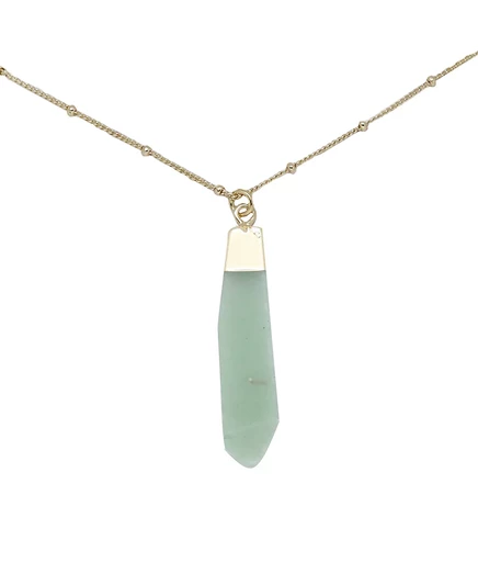 Ожерелье с подвеской из заряженного камня aventurine