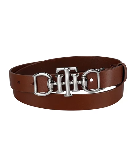 Женский ремень Tommy Hilfiger с пряжкой Horsebit cognac