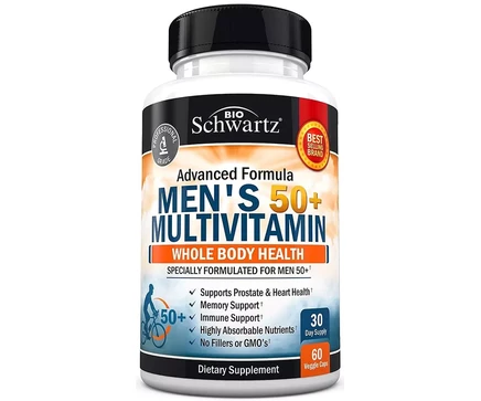  Поливитаминные капсулы для мужчин 50+, Bioschwartz, 60 карат