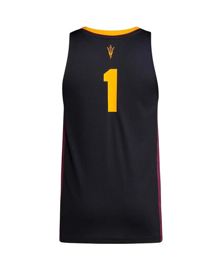 Мужская футболка Adidas 1 Black Arizona State Sun Devils Реплика Swingman black