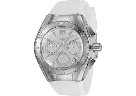 Мужские наручные часы TechnoMarine Cruise TM-120033 кварцевый хронограф, серебристый циферблат