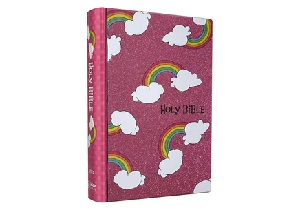 Библия NIV «God's Rainbow», твердый переплет, белая