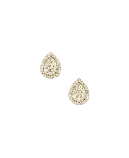 Серьги Ettika подвесные цепочки позолота 18K, золотистые
