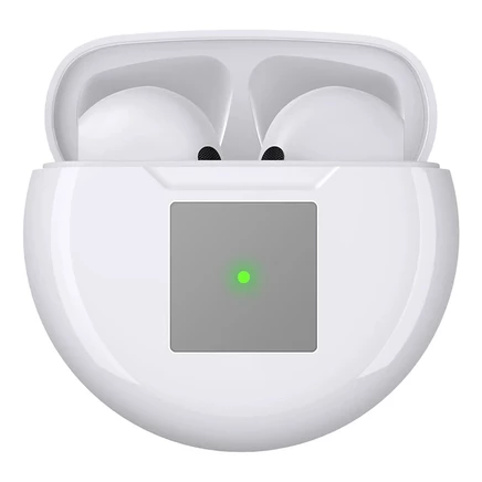 Наушники-вкладыши- Bluetooth 5.2, Стерео / шумоподавление, 30 часов- Беспроводная зарядка белого цвета