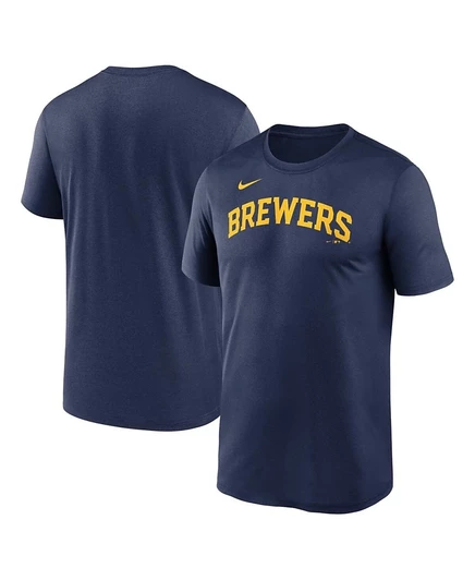 Мужская футболка Nike Milwaukee Brewers Fuse Legend, синяя