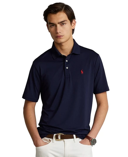 Мужское поло Polo Ralph Lauren Classic-Fit, синее