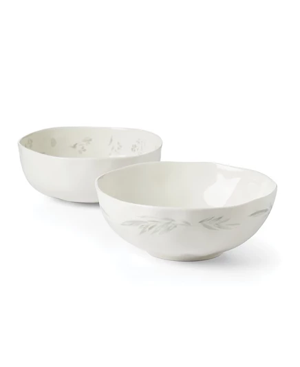 Сервировочные миски Lenox Oyster Bay, 2 шт, белые