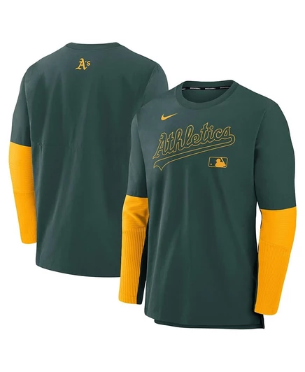 Мужская толстовка Nike Athletics Authentic, зеленая/золотая