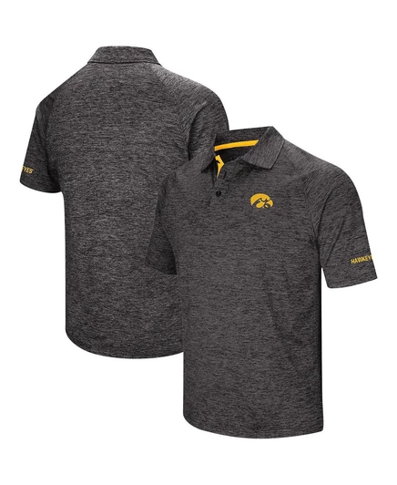 Мужская поло Colosseum Iowa Hawkeyes, черная