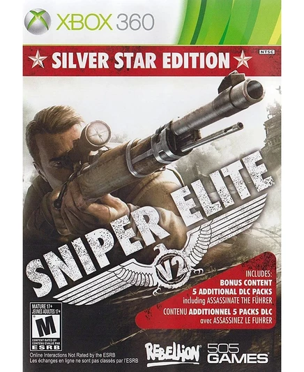 Видеоигра 505 Games Sniper Elite V2 Silver Star Edition для Xbox 360