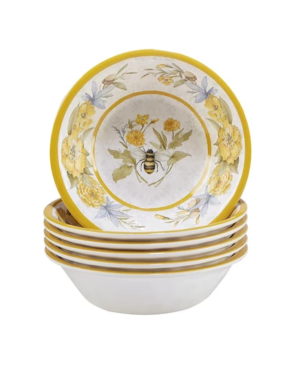 Набор мисок Certified International Bee Sweet, 6 шт., желтый
