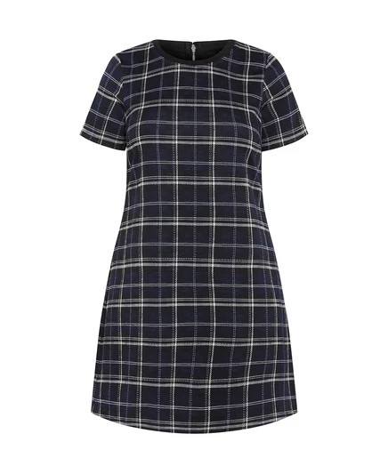 Женское мини‑платье City Chic Check Love Shift, сине‑клетчатое, больших размеров