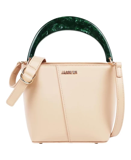 Женская сумка-тоут Jason Wu Small Smooth PU с акриловой ручкой, бежeвая
