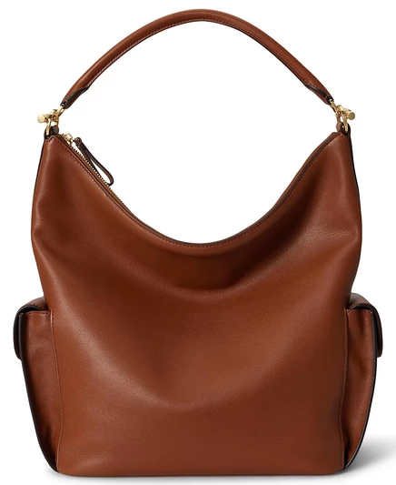 Женская сумка Lauren Ralph Lauren Blaike из наппы, коричневая
