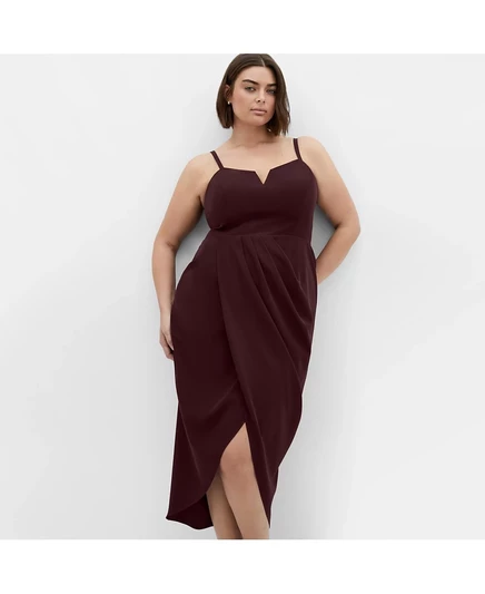 Женское платье City Chic Sassy V, бордовое