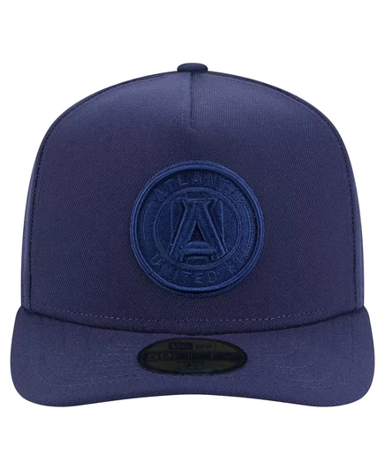 Мужская темно-синяя шляпа New Era Atlanta United FC Color Pack A-Frame 59, приталенная по фигуре. navy