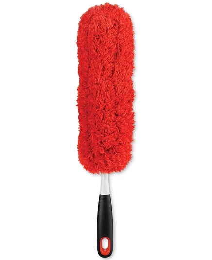 Ручная щетка для пыли Oxo Good Grips из микрофибры, белая
