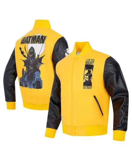 Мужская куртка Freeze Max Batman молния, желтая