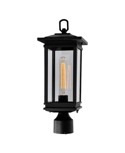 Уличный фонарь CWI Lighting Oakwood 1-световой, черный