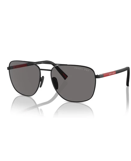 Мужские поляризованные солнцезащитные очки Prada Linea Rossa, PS 54ZS, черный