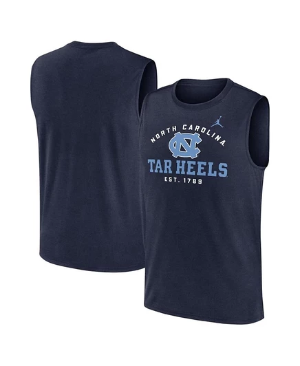 Мужская майка Jordan Tar Heels Primetime, темно-синяя