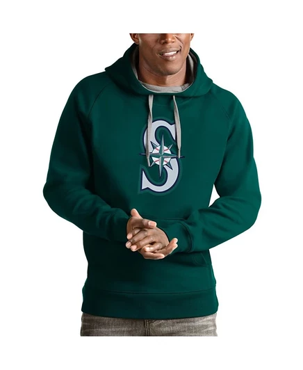 Мужская худи Antigua Victory Seattle Mariners, бирюзовая