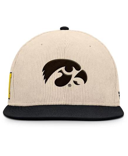 Мужская коричневая шляпа-бейсболка Fanatics Iowa Hawkeyes Catcher Snapback tan