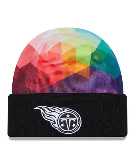 Мужская вязаная шапка New Era Tennessee Titans, черная