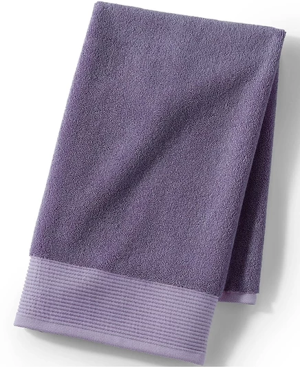 Lands' End Turkish Luxe Hand Towel Set, 6 Piece purple