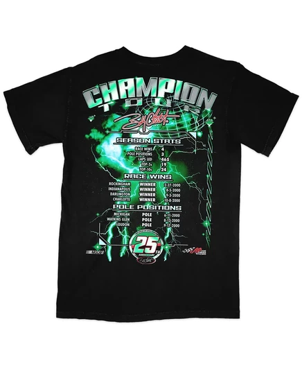 Мужская черная футболка Bobby Labonte Interstate Batteries Legends из коллекции Joe Gibbs Racing Team Collection black