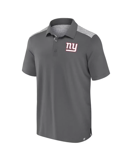 Мужская поло Fanatics Long Shot с логотипом NY Giants, серая