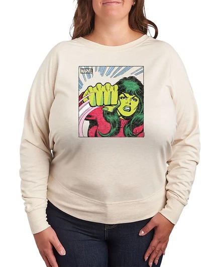Женский свитшот Hybrid Apparel She-Hulk, бежевый