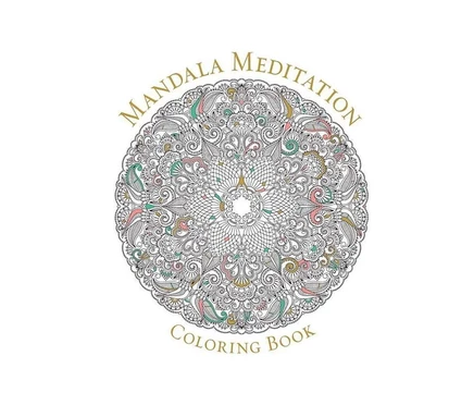 Книга-раскраска «Mandala Meditation», 96 стр., белая
