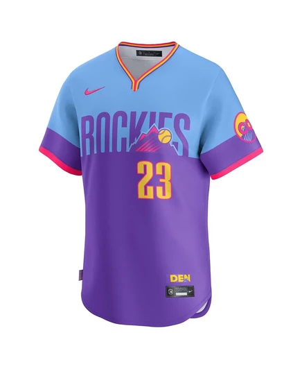 Мужская майка Nike Bryant City Connect, фиолетово-голубая