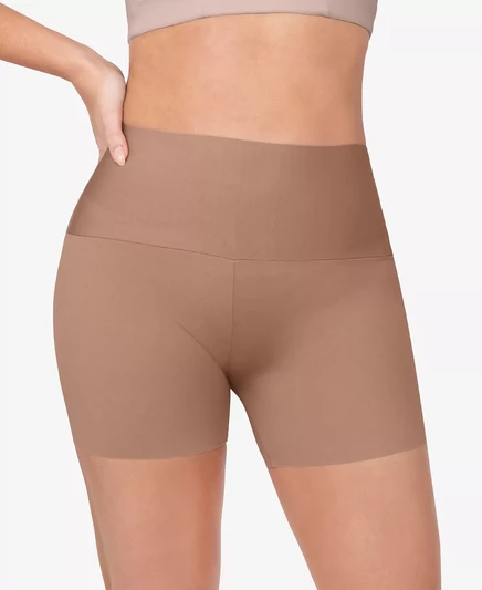 Женские бесшовные шорты-слипы, которые остаются на месте brown