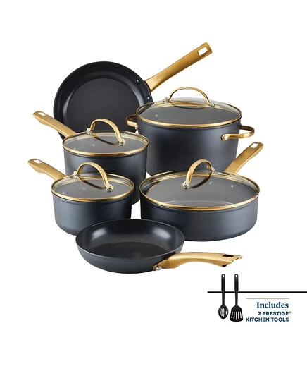Набор посуды Farberware Forged Induction 12 предметов, черный