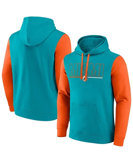 Мужское худи Fanatics Miami Dolphins, голубое
